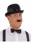 Charlie Chaplin Stil Yetişkin Şapkası – Siyah Melon Parti Şapkası