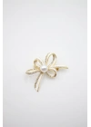 Çiçek Broş - Altın