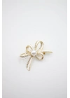 Çiçek Broş - Altın