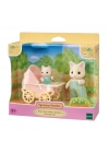 ® Çiçekli Kedi Baba ve Bebek Arabası Seti