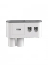 Çift Dispenserli Diş Macunu Sıkacağı 6 Fırçalık Bardaklı Banyo Organizer