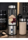 Çift Hazneli Cam Blender USB Şarjlı Smoothie ve Buz Kırıcı Blender