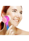 ®  Çift İşlevli Renkli Cilt Yüz Temizleme Fırçası Peeling Masaj Etkili Gözenek Temizleyici Alet