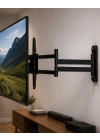Çift Kollu TV Askı Aparatı Hareketli LCD LED Televizyon Askılığı