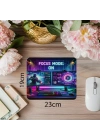 Çift Monitör Temalı RGB Mouse Pad - 19x23 cm 2 mm Dikdörtgen İthal Baskılı Mouse Pad