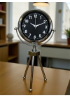 ®  Classic Tasarım Üç Ayaklı Metal Masa Saati