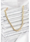 CM Burgu Model Gold Renk Pirinç 60 cm Kadın Kolye