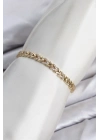 CM Model Zirkon Taşlı VIP Seri Gold Renk Pirinç Kadın Bileklik
