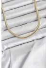 CM Yassı Yılan Zincir Model 60 cm Kadın Kolye