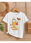 Çocuk   Baskılı T-Shirt - Beyaz