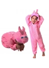 Çocuk Tavşan Kostümü Pembe Renk 2-3 Yaş 80 cm