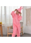 Çocuk Tavşan Kostümü Pembe Renk 4-5 Yaş 100 Cm