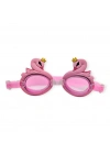 Çocuk Yüzücü Gözlüğü Silikon Taşıma Çantalı Pembe Kuğu - 9014