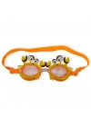 Çocuk Yüzücü Gözlüğü Silikon Taşıma Çantalı Turuncu Yengeç - 9014