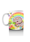 Çocuklara Sütü Sevdiren Dino ve Gökkuşağı Bahçesi Kupa Bardak