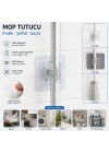 Çok Amaçlı Kıskaçlı Yapışkanlı Kablo ve Mop Tutucu