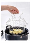 Çok Fonksiyonlu Pratik Süzgeç Katlanır - Kızartma Haşlama Aparatı -chef Basket