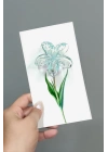 ÇOK SATAN 100 Adet Şeffaf Renkli Lotus Toka 8 cm Kına Seti