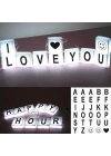 ÇOK SATAN 10lu Lightbox Işıklı Harf Mesaj Panosu Dekoratif  Harf Işık Zinciri