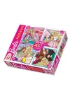 ÇOK SATAN 1888 DıyToy Süper Renkli 4ü1 arada Puzzle Set - Barbie / 24+35+54+70 Parça Puzzle