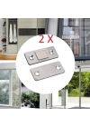ÇOK SATAN ® 2 Çift Çok Amaçlı Kapı Kapak Dolap Çekmece Mobilya Durdurucu Kapatıcı Mıknatıslar