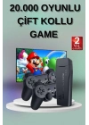 ÇOK SATAN 2 Kollu Kablosuz 2.4G Retro Oyunlar 4k Game Stick 3500 Oyun Atari