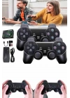 ÇOK SATAN 2 Kollu Kablosuz 2.4G Retro Oyunlar 4k Game Stick 3500 Oyun Atari