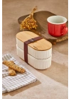 ÇOK SATAN 2li 1000ml Ahşap Kapaklı Lunch Box Set Bambu Diyet Yemek Kabı Saklama Kutusu Öğle Yemeği Kutusu