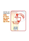 ÇOK SATAN 225 Akçiçek, Ahşap Basket Potası