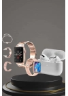 ÇOK SATAN 3 Kordonlu Pembe Amoled Ekran Akıllı Saat ve Yeni Nesil Pro Kablosuz Bluetooth Kulaklık ANC/ENC