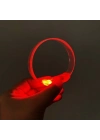 ÇOK SATAN 3 Modlu Pilli Led Işıklı Esnek Parti Bilekliği Kırmızı