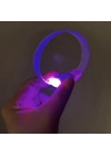 ÇOK SATAN 3 Modlu Pilli Led Işıklı Esnek Parti Bilekliği Mor
