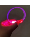 ÇOK SATAN 3 Modlu Pilli Led Işıklı Esnek Parti Bilekliği Pembe