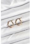 ÇOK SATAN 316L Çelik Gold Renk 12 mm Halka Kadın Küpe