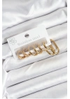 ÇOK SATAN 316L Çelik Gold Renk Kadın Küpe Seti