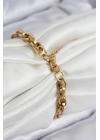 ÇOK SATAN 316L Çelik Örgü Model Gold Renk Kadın Bileklik