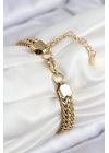 ÇOK SATAN 316L Çelik Örme Zincir Model Gold Renk Kadın Bileklik