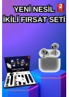 ÇOK SATAN 3.Nesil TWS Bluetooth Kulaklık Bluetooth Bağlantılı Akıllı Saat Amoled Ekran Plastik Hasır Kordon