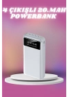 ÇOK SATAN 4 Çıkışlı 20.000 MAH Powerbank Taşınabilir Çoklu Giriş
