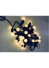 ÇOK SATAN 5 Metre 28 Mini Top Led Sarı Işık Fişli Siyah Kablo