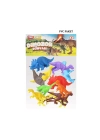 ÇOK SATAN 683 Toy Play 12 Parça Renkli Mini Dinozor Figür Seti 4-6 cm