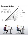 ÇOK SATAN 7 Kademeli Ayarlı Katlanabilir Laptop Tablet Standı Siyah