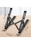 ÇOK SATAN 7 Kademeli Ayarlı Katlanabilir Laptop Tablet Standı Siyah
