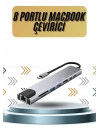 ÇOK SATAN 8 Portlu Macbook Çevirici Type C Hub  SD TF USB Çoğaltıcı Ethernet