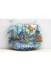 ÇOK SATAN Ahşap İstanbul Temalı Magnet Alk4361