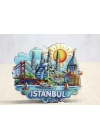 ÇOK SATAN Ahşap İstanbul Temalı Magnet Alk4600