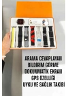 ÇOK SATAN Akıllı Saat 7 Farklı Kordonlu Arama Cevaplayan Bildirim GPS Özelliği