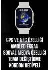 ÇOK SATAN Akıllı Saat Android ve İOS Uyumlu NFC Ve GPS Özelliği Arama Cevaplayan