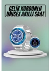 ÇOK SATAN Akıllı Saat Çelik Kordonlu Amoled Ekran Android ve İOS Uyumlu Çağrı Cevaplayabilen