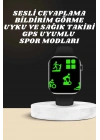 ÇOK SATAN Akıllı Saat Wireless Şarj Yüksek Çözünürlüklü Müzik Dinleme Sesli Cevaplama